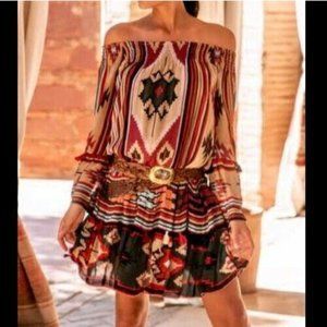 Miss June Paris Navajo Inspired Mini Dress Size S/M in EUC!!!